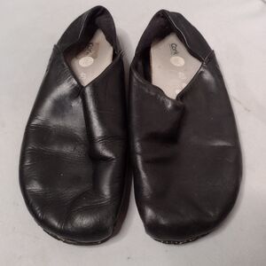 OTZ Cork Womens Leather Cork Insole Slip On Comfort Shoes 40 Black Loafers S3